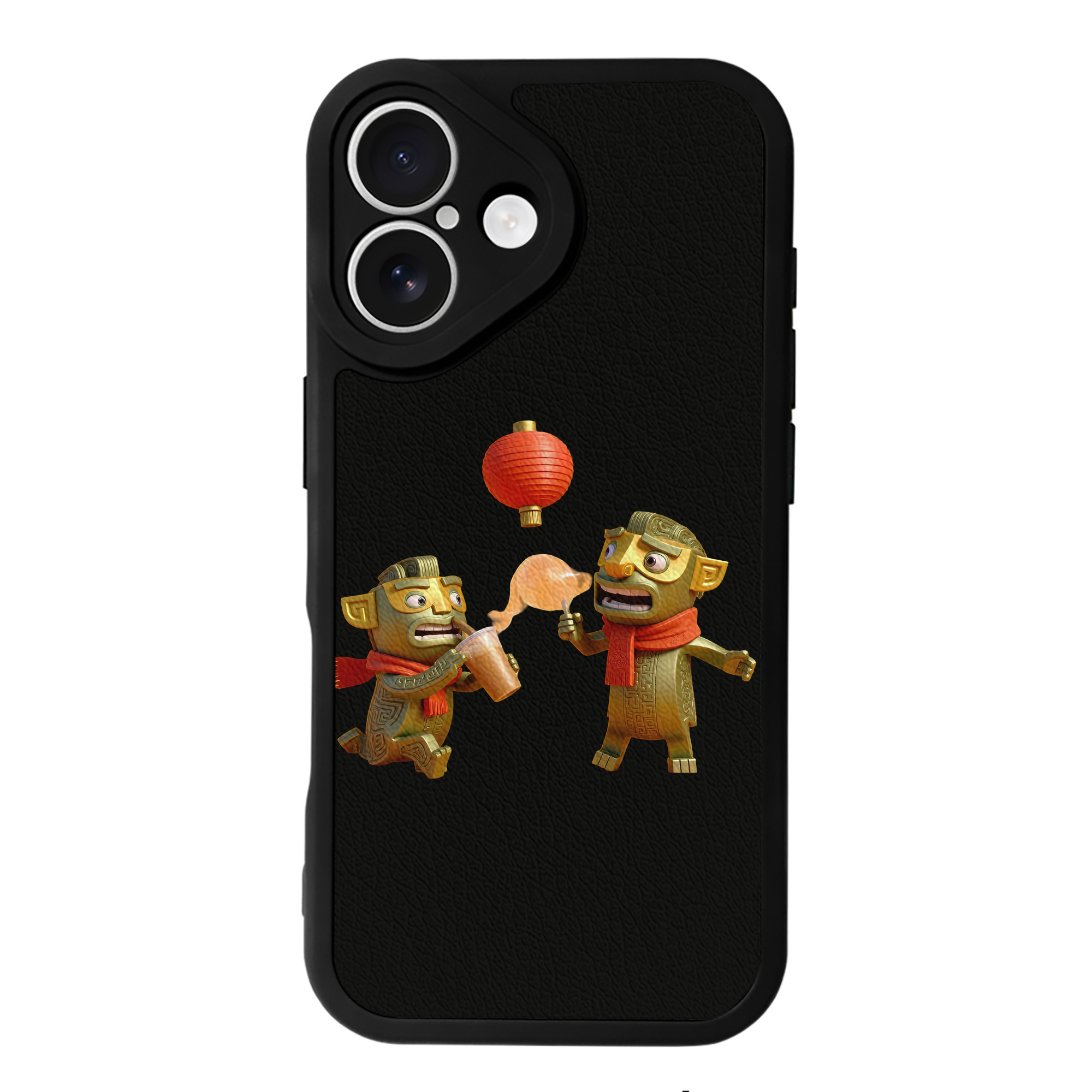 （画像用） Ne Zha 2 ナタ 魔童の大暴れ 【iPhone 16シリーズ対応】シリコンスマホケース（レザー調） 材質：シリコン